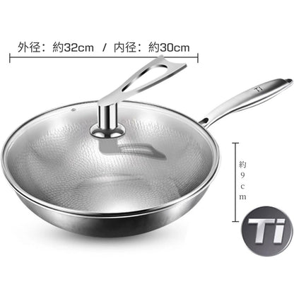 TiPureWok™炎匠 チタン中華鍋
