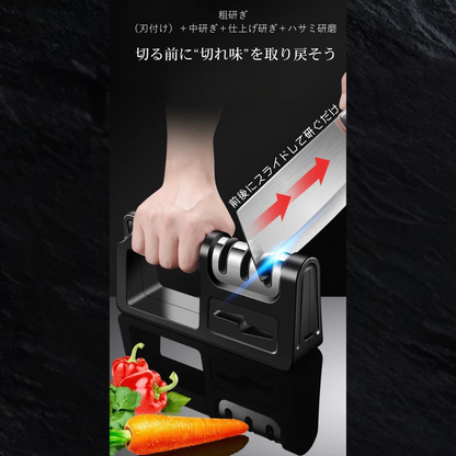 KireModori™ – 1台4役包丁シャープナー