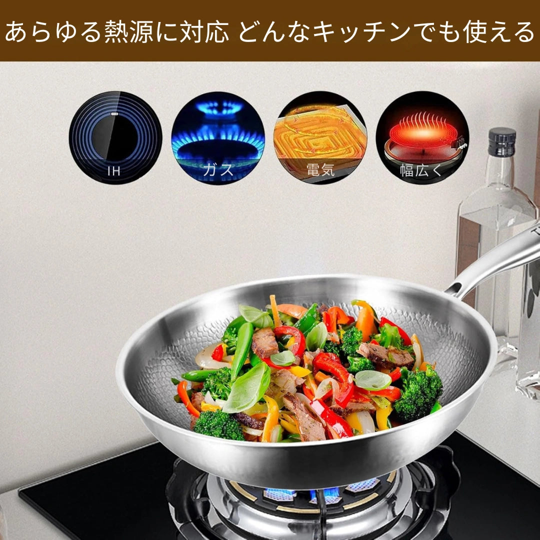 TiPureWok™炎匠 チタン中華鍋