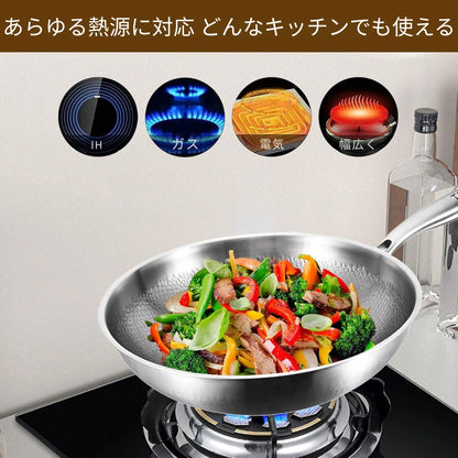TiPureWok™炎匠 チタン中華鍋