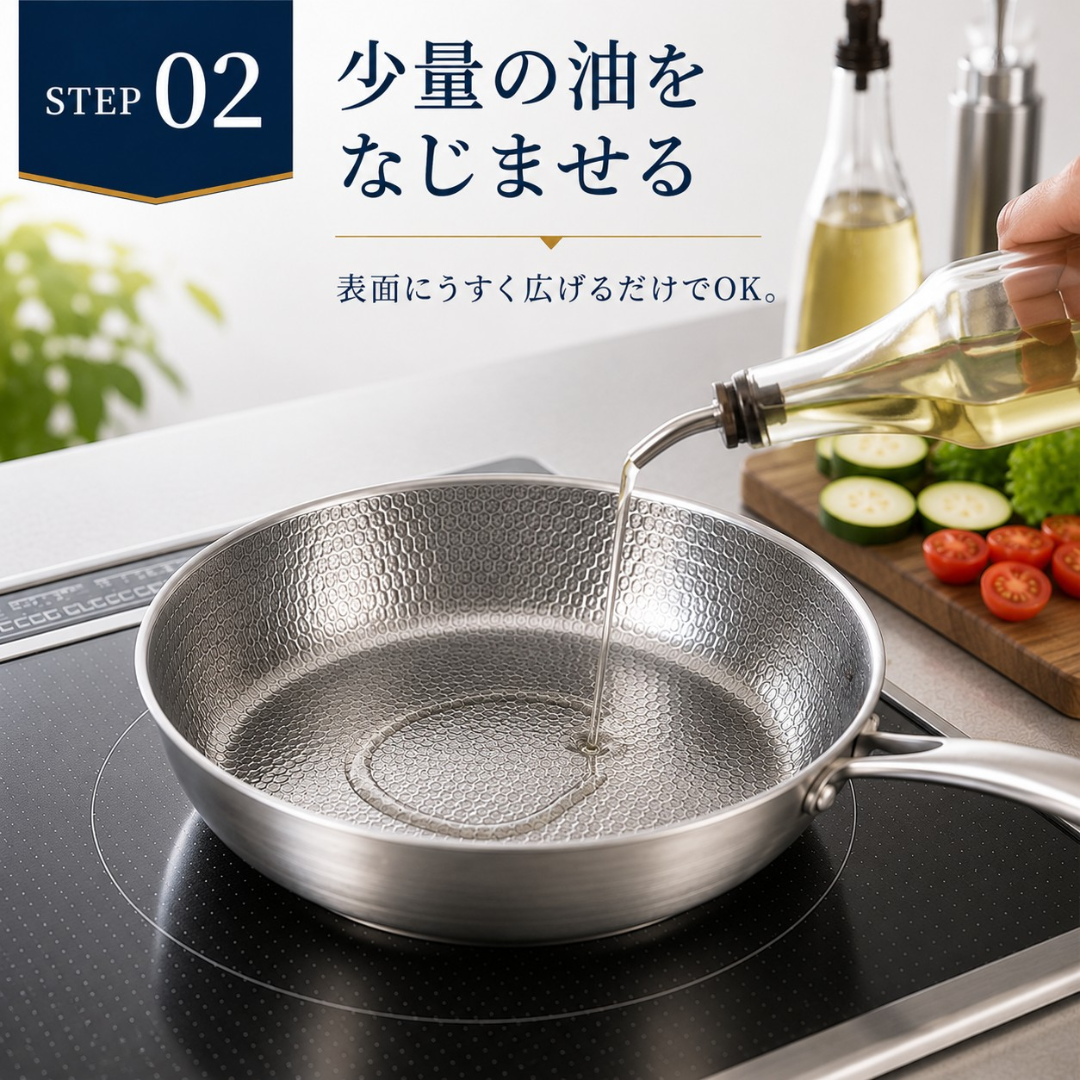 TiPurePan™ チタンハンマードフライパン Pro スタンダード