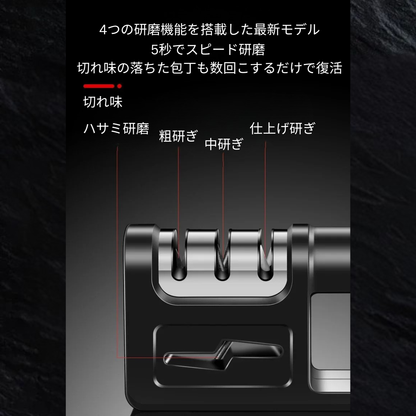 KireModori™ – 1台4役包丁シャープナー