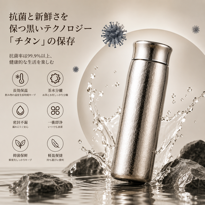 NAGI Ti™ チタン製ウォーターボトル