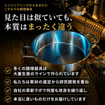TiPurePan™ チタンハンマードフライパン Pro スタンダード